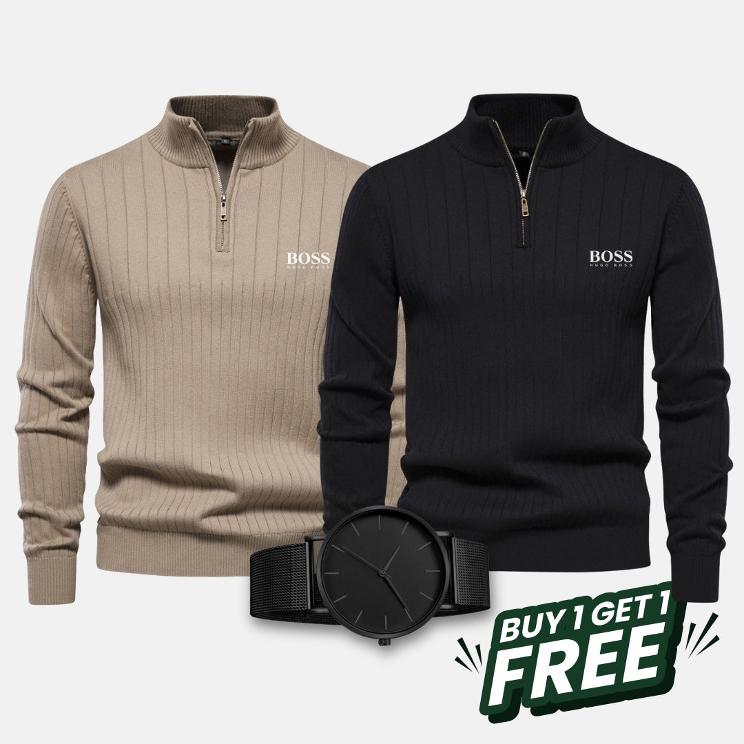 HB Kit - 2 Maglione with zip + FREE Watch